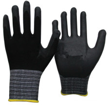 NMSAFETY Micro foam nitrile coated gloves with soft hand feeling